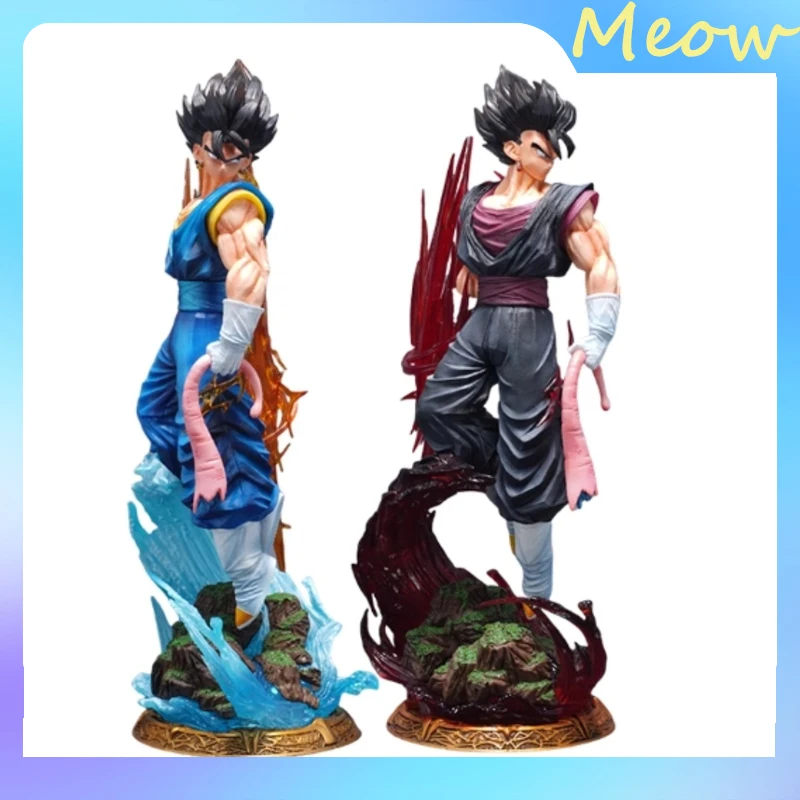 

38cm Dragon Ball Vegetto Figure Replace Arms Vegetto Blue Super Saiyan 4 Action Figure Gk Statue Collection Model Toys Gifts