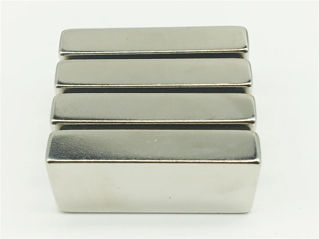 Ímã super forte do neodímio, barra longa do bloco do cubo, suporte magnético prático, terra rara, venda quente, atacado, 50x25x10mm, 18 pcs