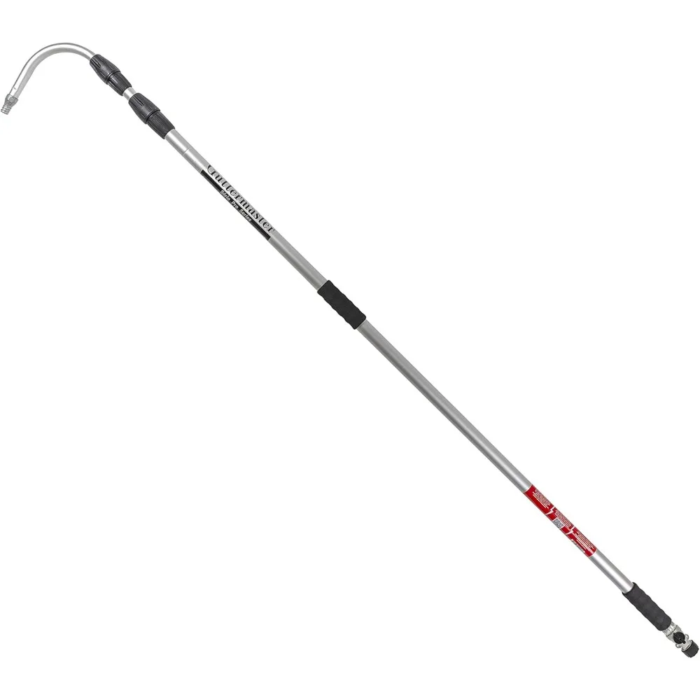 

Guttermaster Pro Telescopic Water Fed Pole, Gutter Cleaning Tool with Curved End -Easy Gutter Cleaning from the Ground, Connects