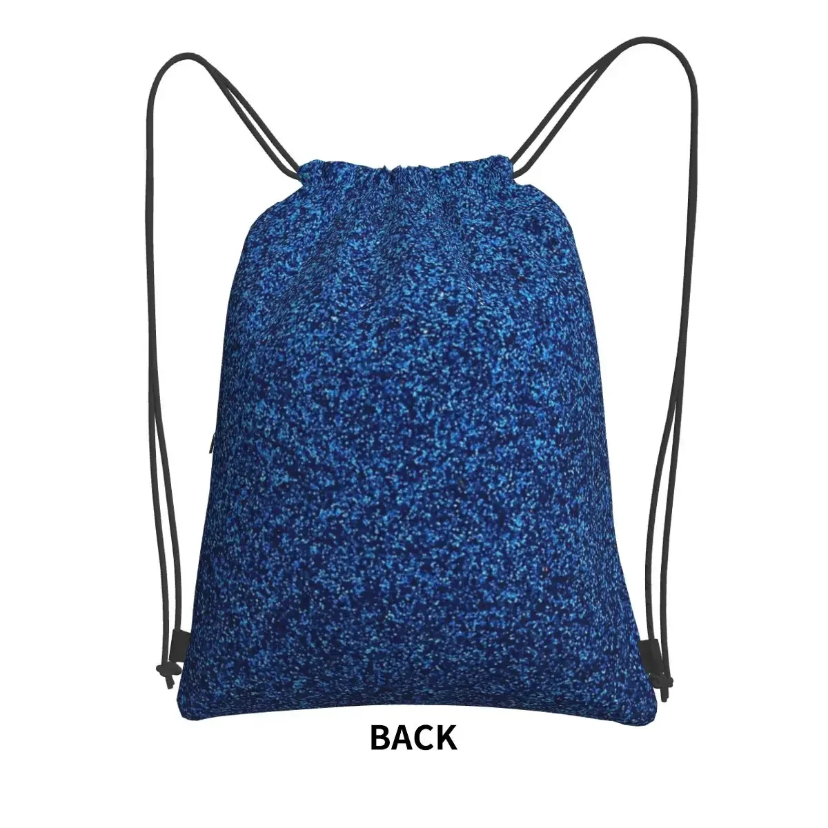 A Little Blue Glitter Portable Backpacks Drawstring Bag Fashion Drawstring Bundle Pocket Storage Bags For Travel Sport Man Woman