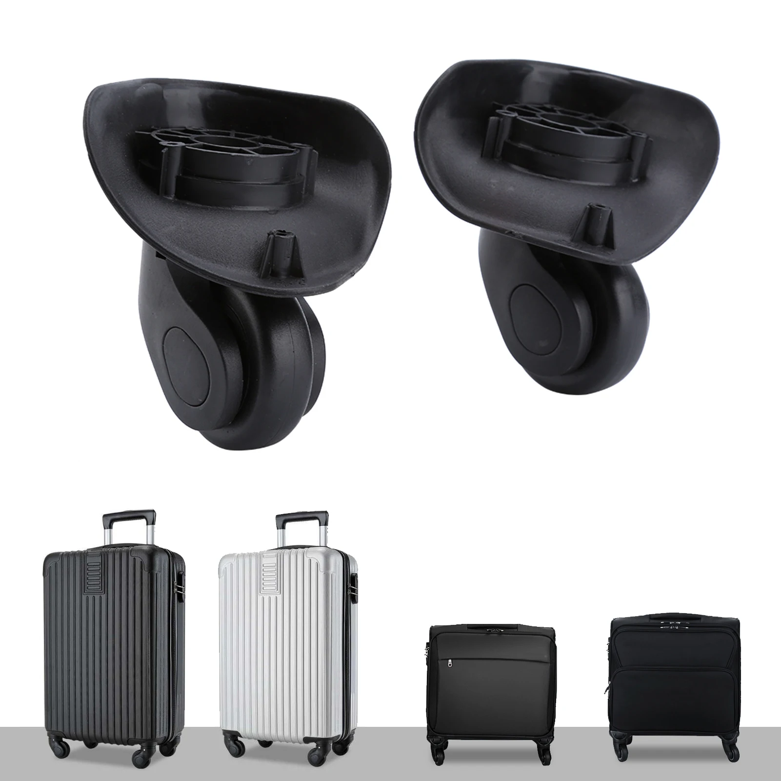 2pcs Swivel Suitcase Luggage Replacement Wheels For Travel Case