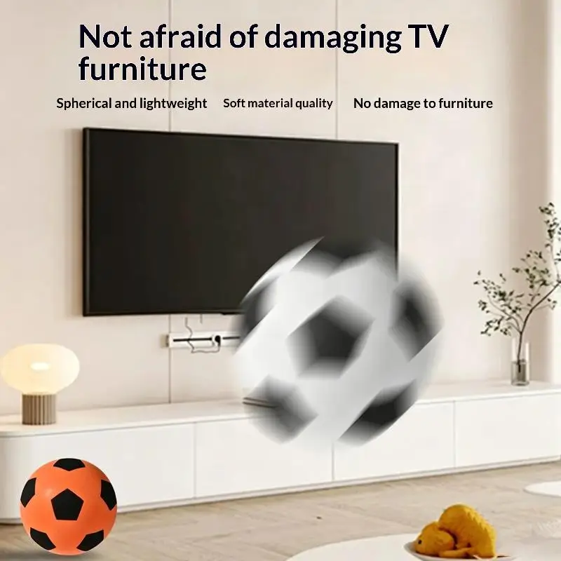 18cm Silent Bouncing Mute Ball Soft Foam Indoor Basketball Noiseless Play Toy for Toddlers Baby Home Recreation