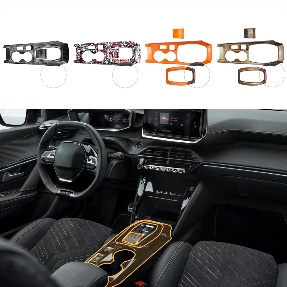 Fit for Peugeot 208 2020-2025 Interior Decoration Shift Frame Decoration