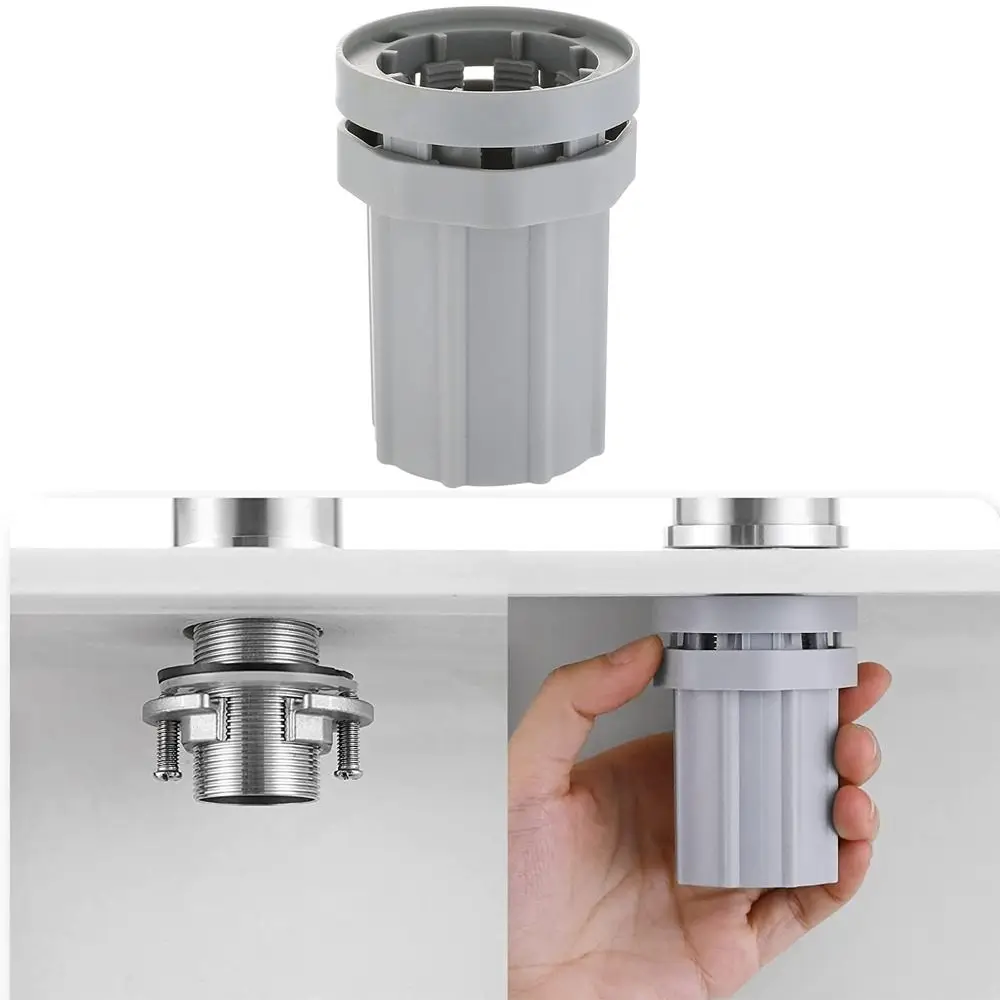 

Quick Install Fixed Base Nut Fastening Circlip Grey Tap Fixed Base Holder Faucet Anti-loosing