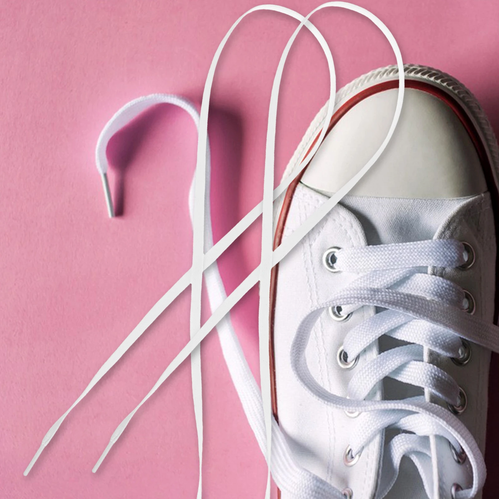 

Cotton Waxed Shoelaces Flat Casual Tie Environmental Friendly Dye Safe Use Sports Shoes Sneakers Canvas Jogging Gift