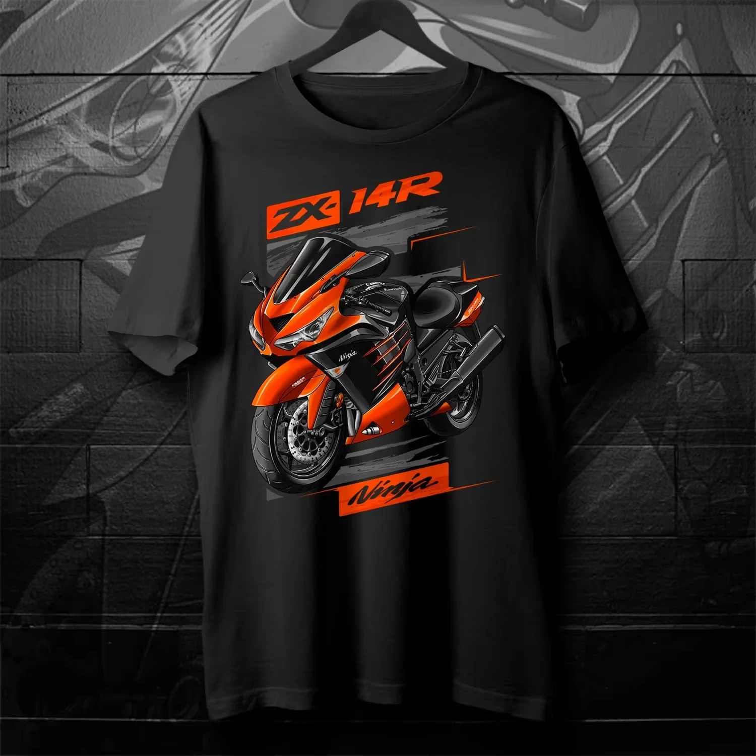 

2012-2024 Models Japanese Ninja ZX-14R Motorcycle T-Shirt 100% Cotton O-Neck Short Sleeve Summer Casual Mens T-shirt Streetwear