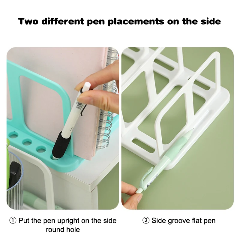 Multi-function Bookend Stand, Removable Desk Organizer for Book & Magazine Storage, Home Office Shelf.