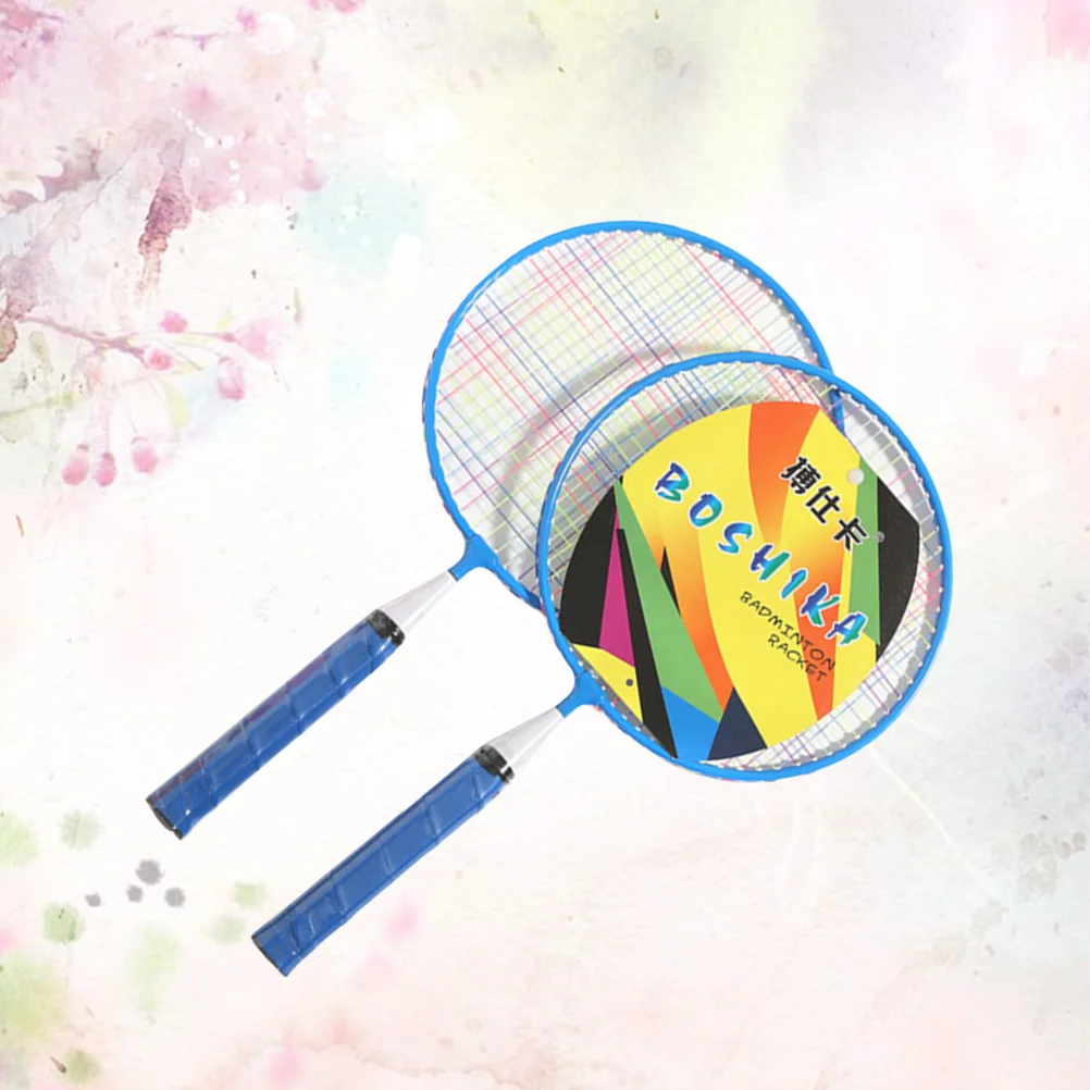 

1 Set Badminton Racket Beginner Training Outdoor Sports Leisure Toys Badminton Set for Outdoor Playing (1 Set Blue Racket, 3 Bad