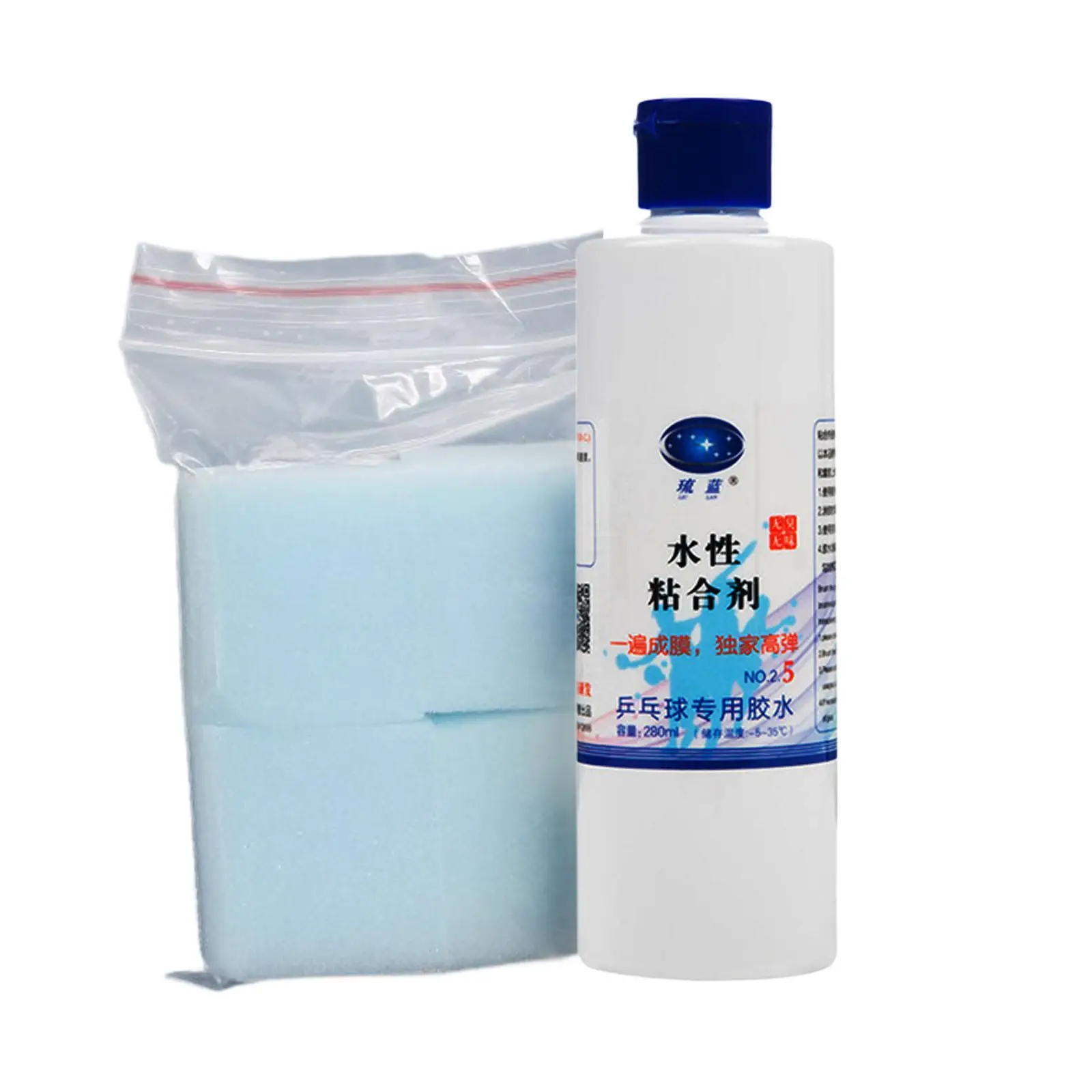 Ping Pong Paddle Glue de Tênis de Mesa, Alta Adesão, Fácil de Aplicar, Montagem Profissional, Espuma, 280ml