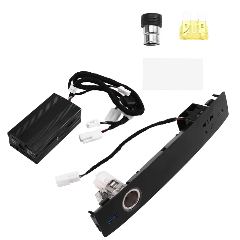 

Lasting Car Multifunction Rear Seat USB Charger Rocker Switch Voltmeter Socket Port For Toyota Land Cruiser 200 LC200 2008-2015