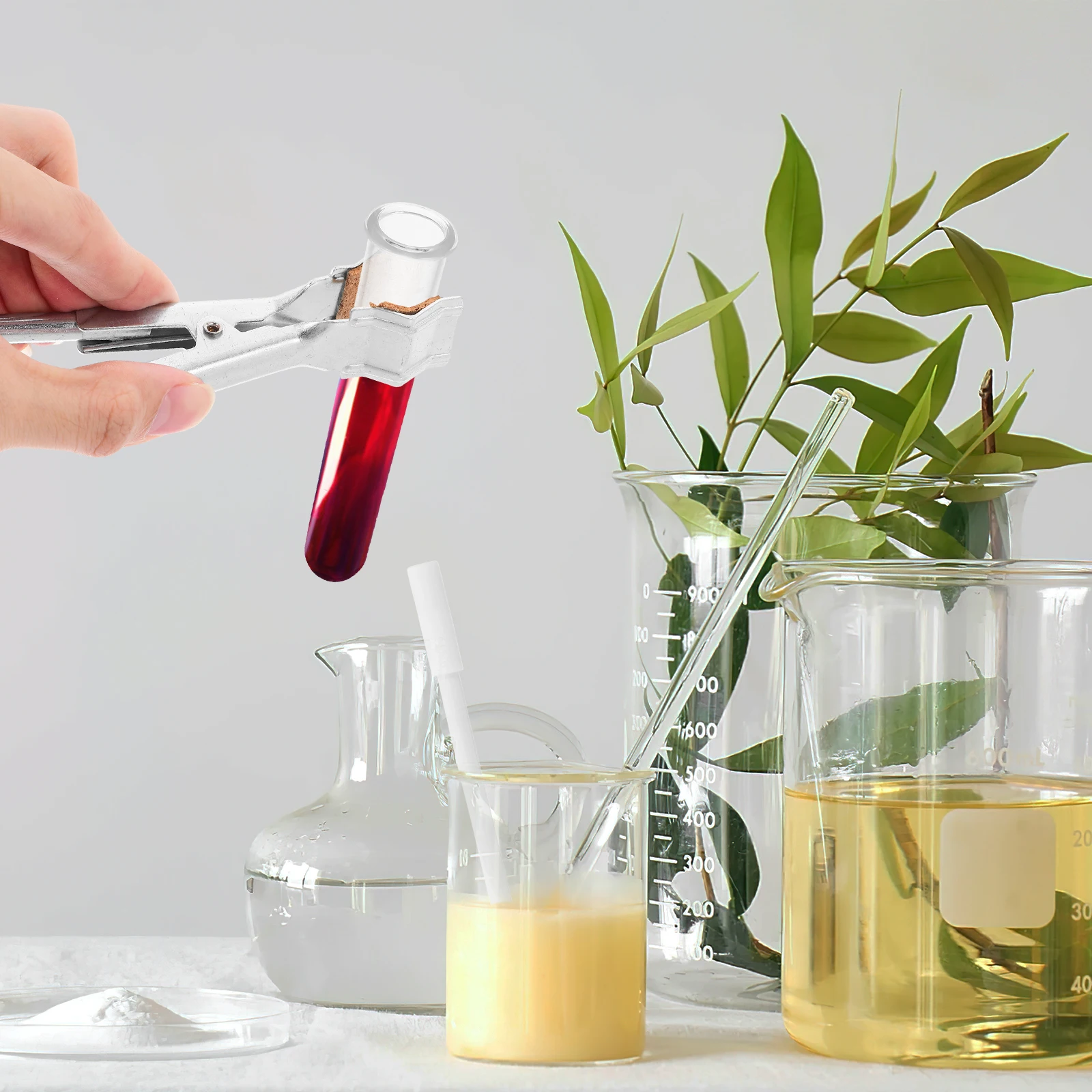 

Iron Test Tube Clamp Silver Chemistry Stand Lab Experiment Tool Holder Adjustable Tube Tongs Stainless Steel