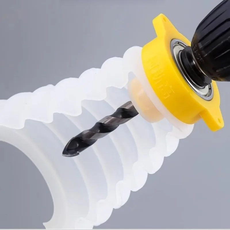 Perceuse à percussion en caoutchouc évolutive, couvercle anti-poussière, marteau électrique, collecteur de poussière, bol, dispositif, accessoires électriques utilitaires, 1 pièce