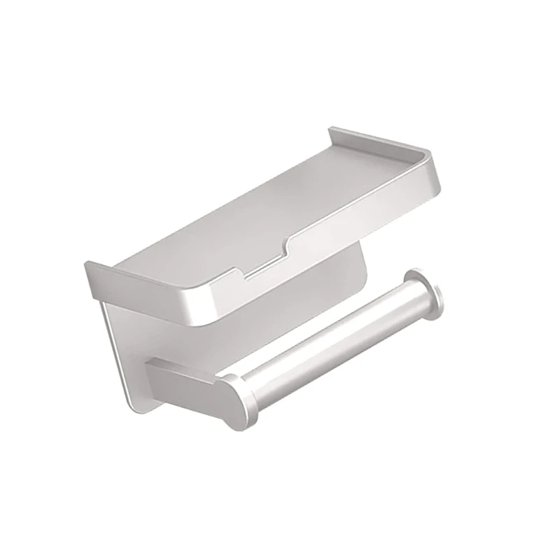 

Aluminu m Alloy Toilet Paper Holder Wall Mounted Storage Organizers Storage Shelf