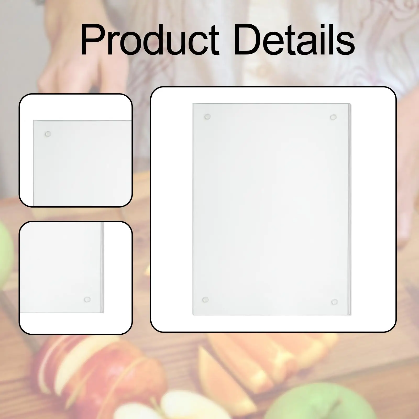 Clear Acrylic Cutting Board Practical Multipurpose Kneading Rolling Bread Board Chopping Board for Food Prep Slicing Fruits Cafe