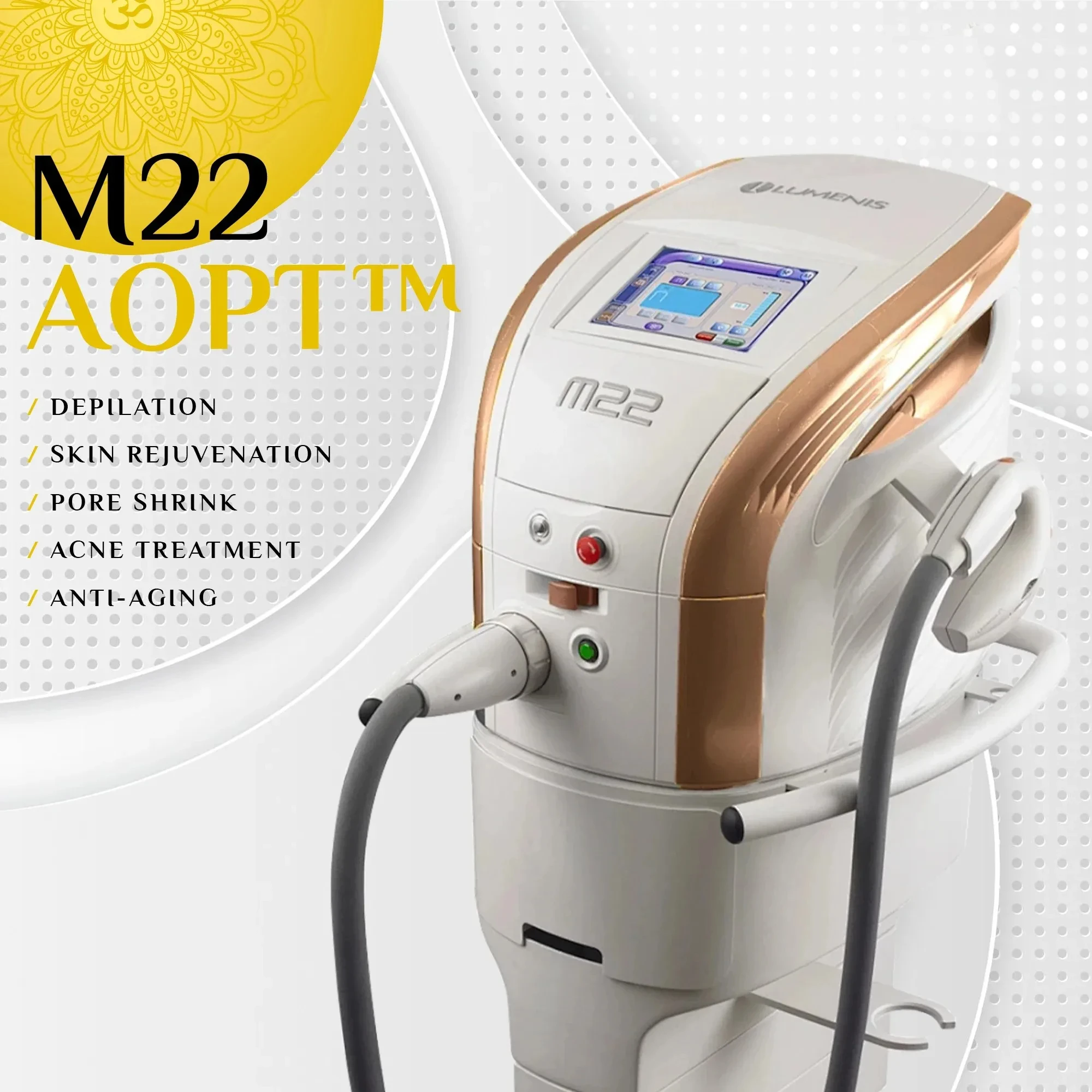 M22 IPL Laser Hair Removal Depilation Photorejuvenation Acne Treatment Vascular Therapy Professional Beauty Salon Equipment