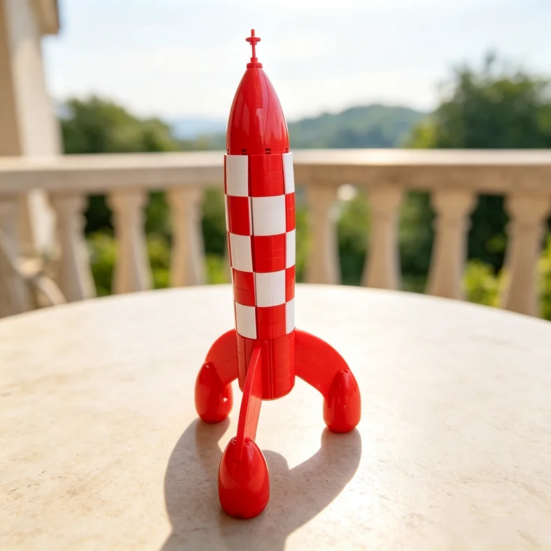 In Stock 1283PCS Creative Ideas Moon Assemble Model Rocket Building Blocks DIY Toys for Friends Birthday Christmas Gifts view 2