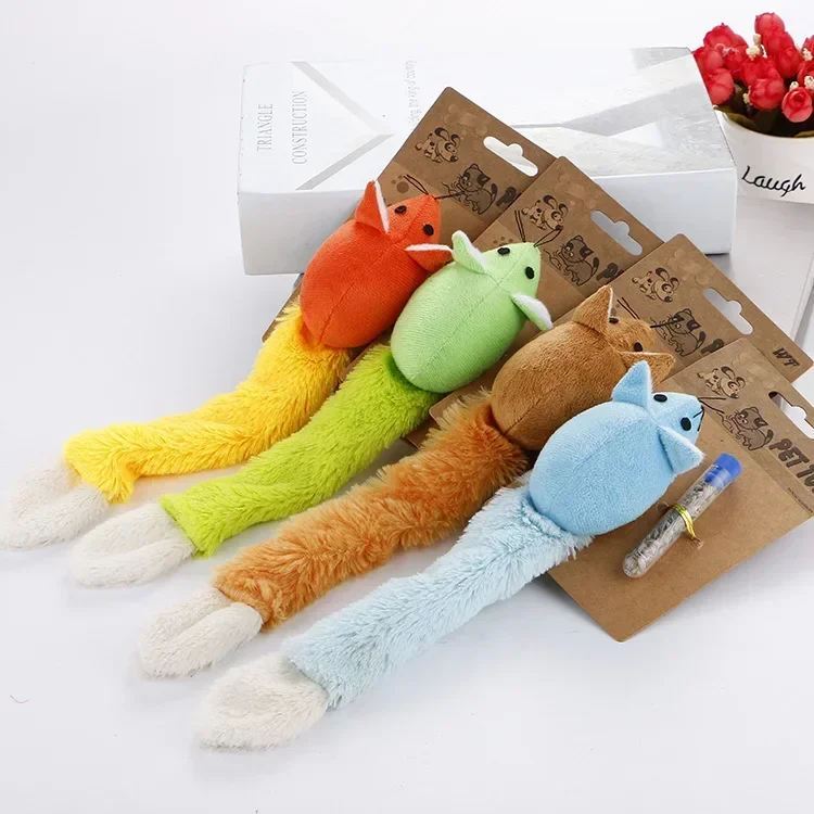 

Kitten Pet Toy Long Tail Plush Mouse Cat Mint Combination Cat Toy Pet Supplies