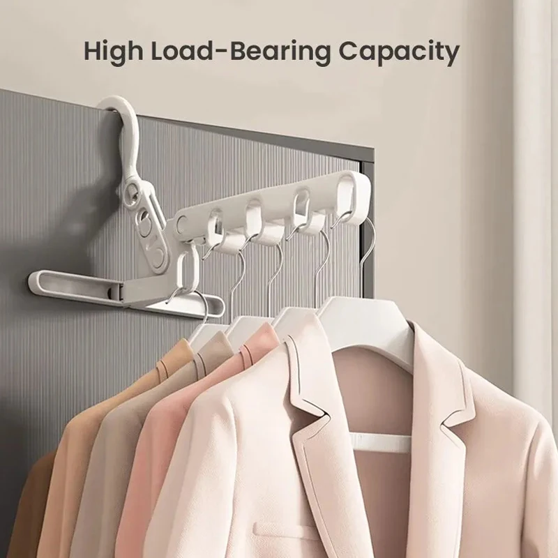 Portable Collapsible Travel Hanger Portable Jacket Hole Hanger Travel Outdoor Clothes Hanger 5 Holes For Hotel Camping Traveling