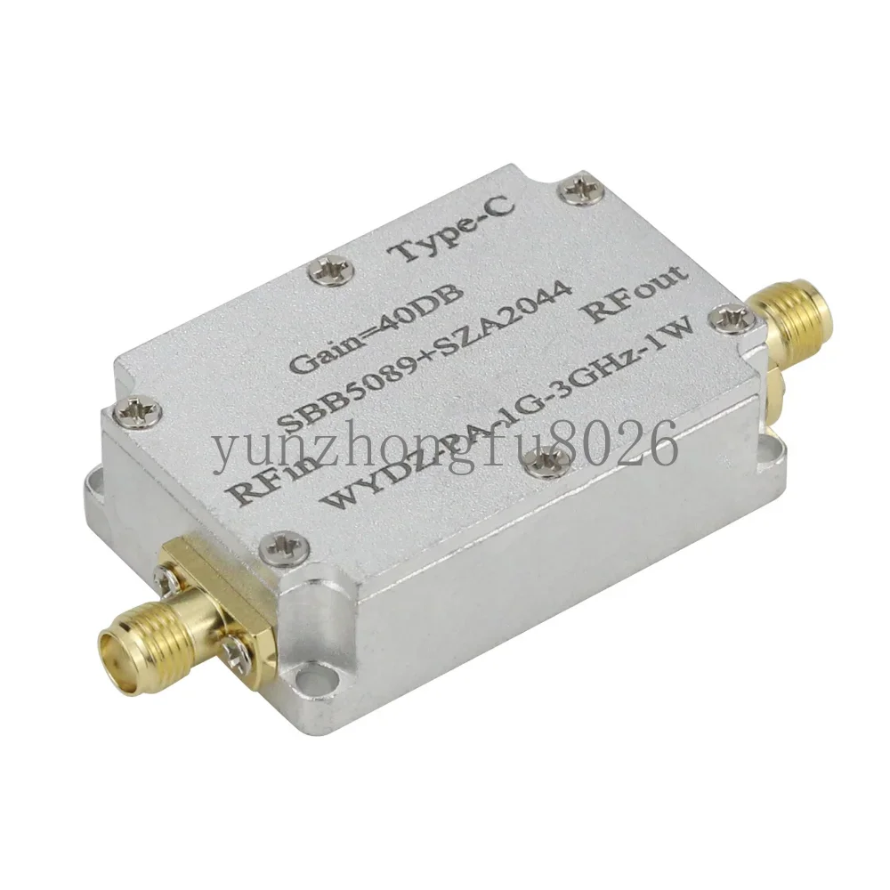 Imagem -03 - Módulo de Amplificador de Potência rf Amplificador de Potência de Micro-ondas de Sentido Único 40db Wydz-pa1g3ghz-1w Sbb5089 Mais Sza2044