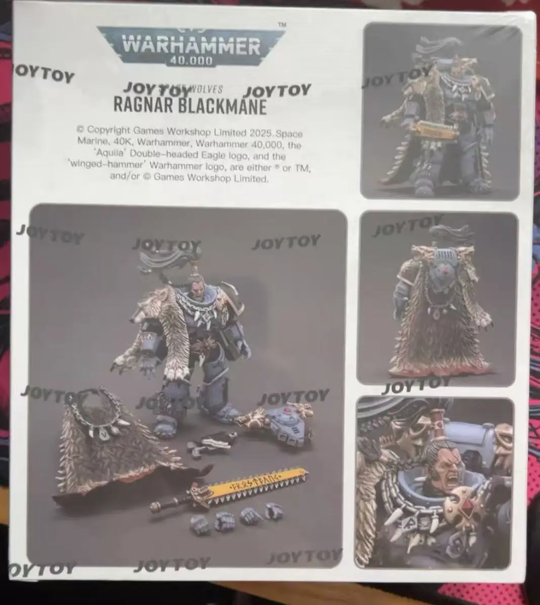 

【Оригинал】 JOYTOY Warhammer 40K Space Wolves Ragnar Blackman Классическая аниме-модель 1/18 Фигурка