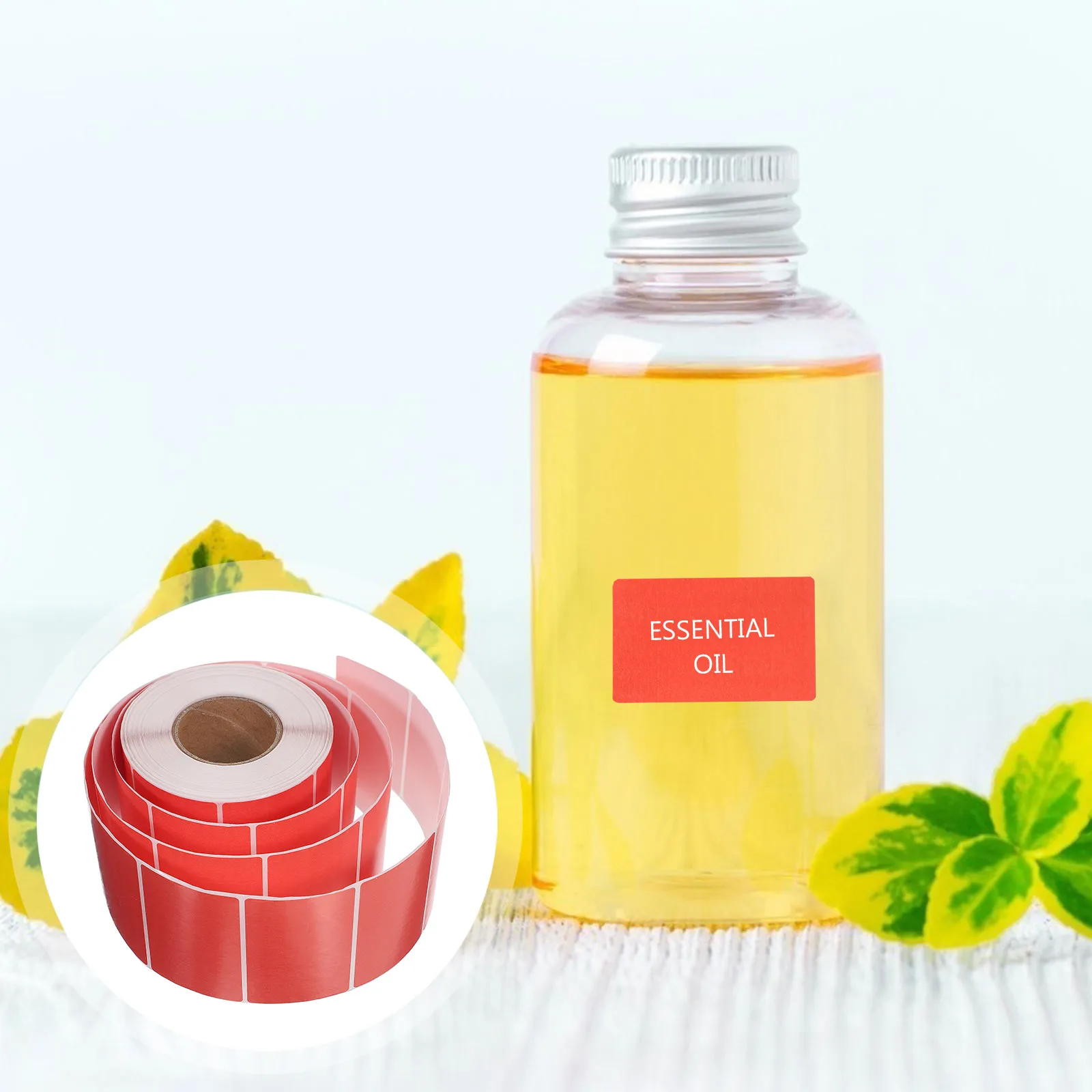 

Premium Blank Thermal Sticker Paper Roll No Fade Strong Adhesive for Sealing Candy Cookie Bags Milk Tea Store Use Red