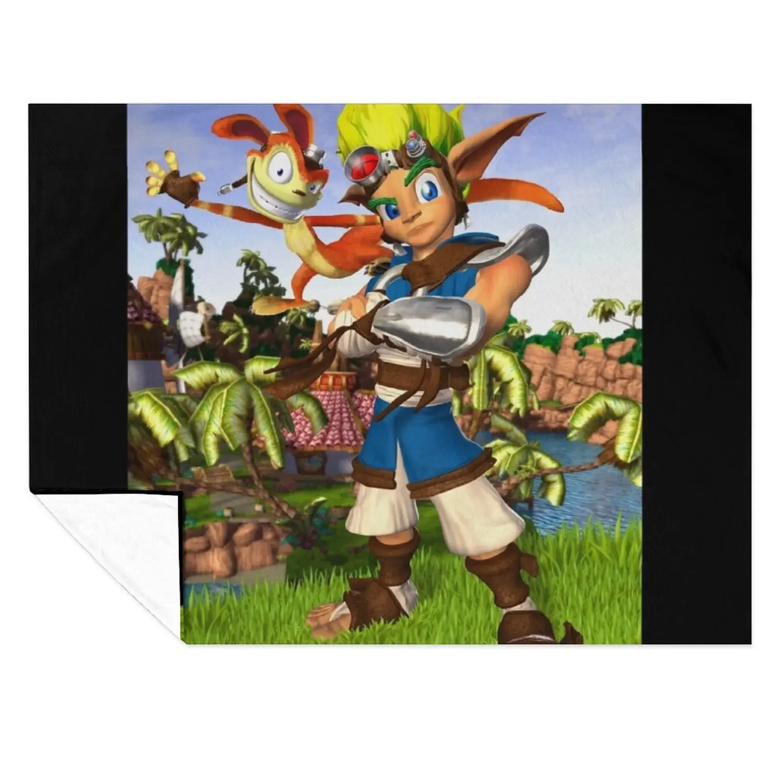 

Jak and Daxter: The Precursor Legacy 2 Throw Blanket Winter beds Beach Decoratives Thermals For Travel Blankets
