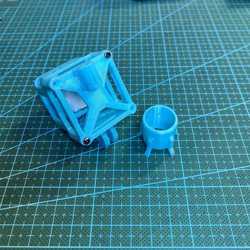 1Set 3D Printed DJI O3 Air Unit Integrated Component Camera Bracket Protection Case Blue Printing Piece GoPro Mount for RC Drone