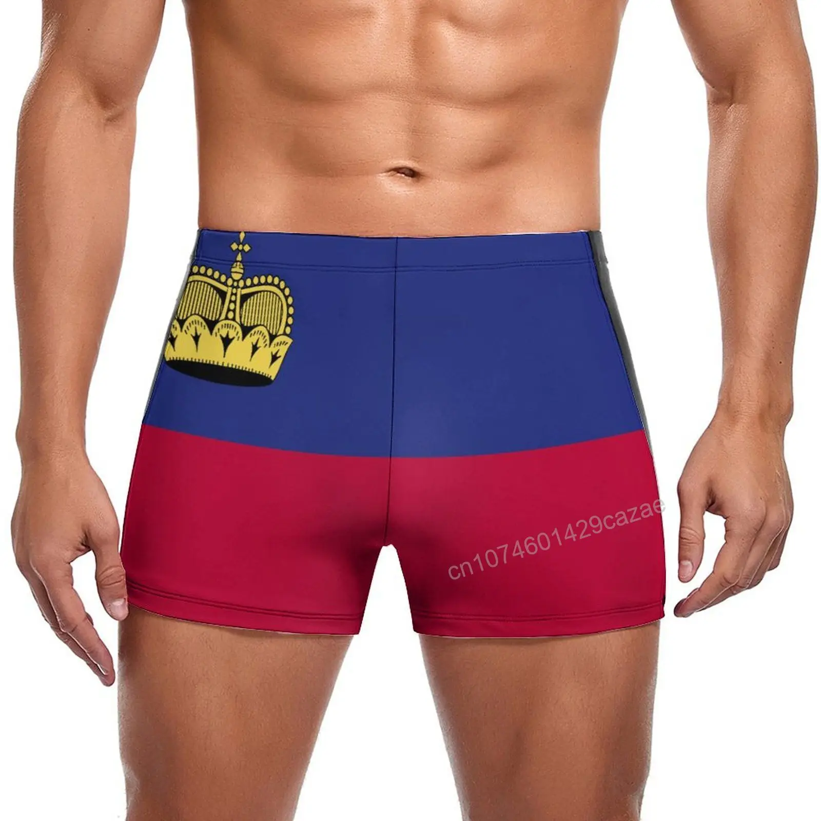 

Swimming Trunks Liechtenstein Flag Quick Dry Shorts For Men Swim Beach Short Summer Gift
