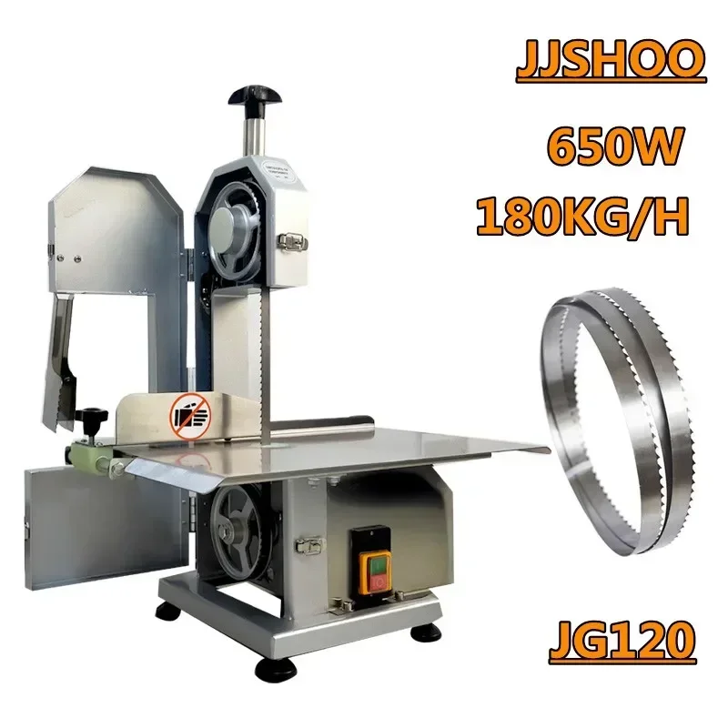 110V 220V Desktop Bone Sawing Machine 650W Frozen Meat Cut Machine Commercial Trotter Ribs Fish Meat Beef Machine