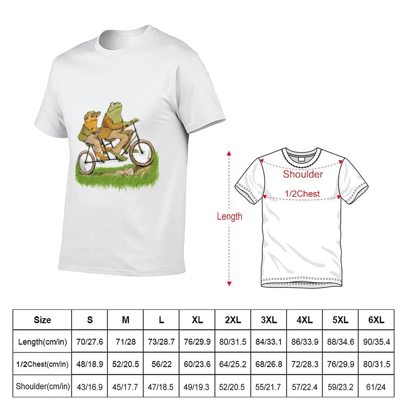 frog and toad on the bike T-Shirt man t shirts for men casual t shirts for man slim fit t shirts designer T-shirt