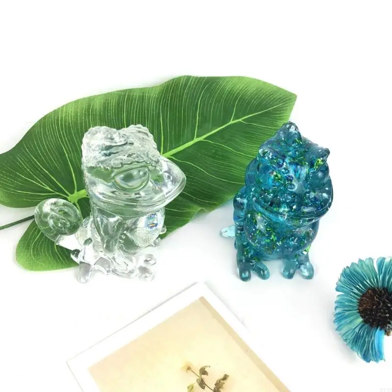 KX4B Khuôn Silicon 3D Thằn Lằn Hình Nhựa Dính Khuôn Mẫu Cho DIY Trang Trí Vật Trang Trí Handmade Thủ Công Khuôn Thạch Cao