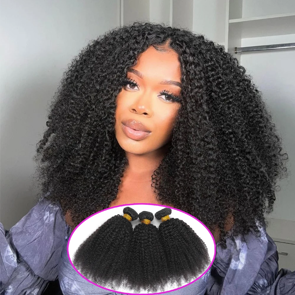 

Mongolian Afro Kinky Curly Bundles Human Hair 4B 4C Afro Kinky Human Hair Bundles Unprocessed Hair Afro Curly Hair Extensions