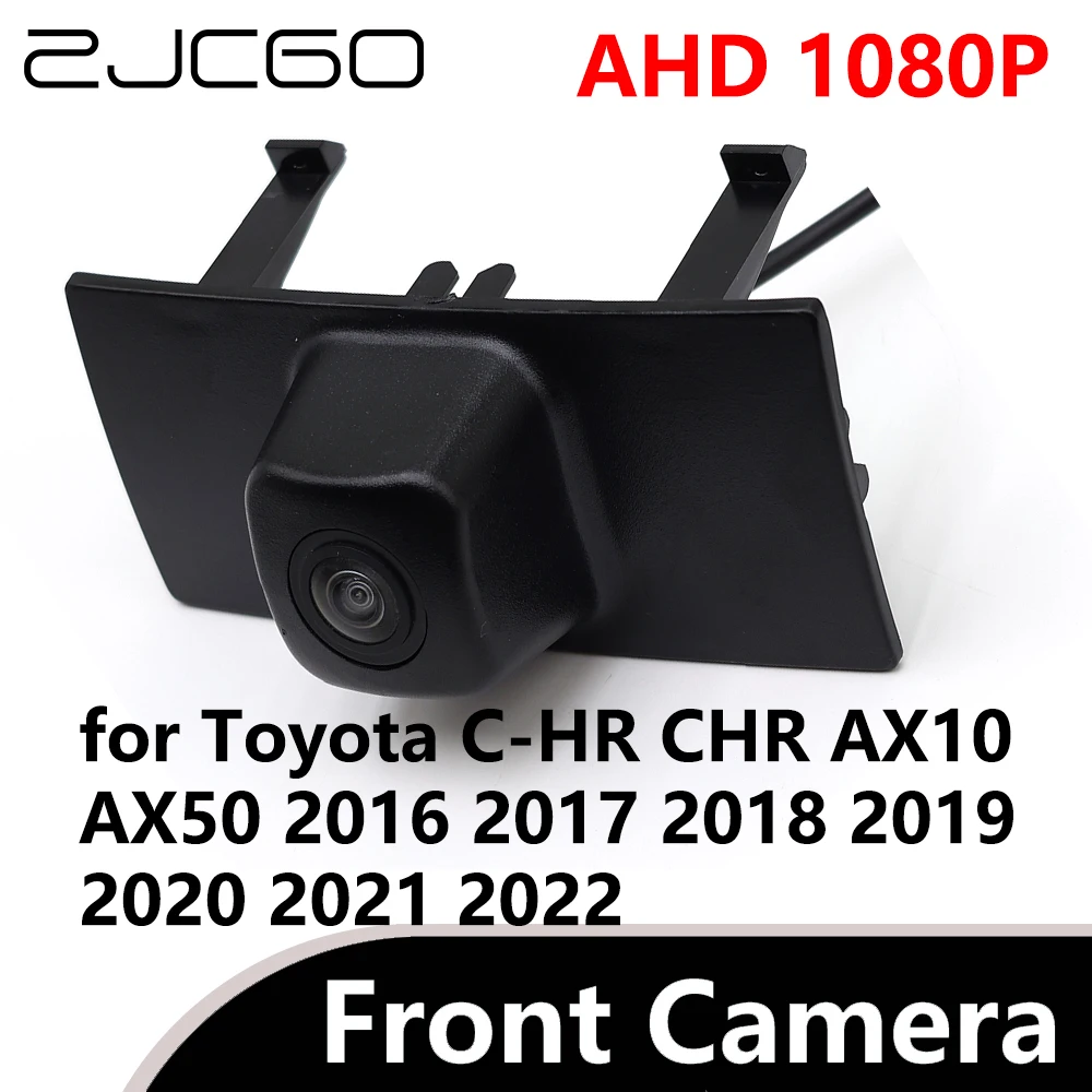 

ZJCGO AHD 1080P CVBS 480P 170° Car Parking LOGO Front View Camera waterproof for Toyota C-HR CHR AX10 AX50 2016~2022