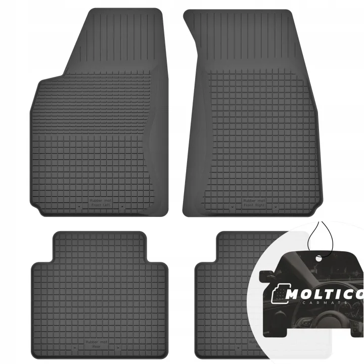 Tappetini in gomma adatti per Peugeot 207 2006-2012, set con bordo