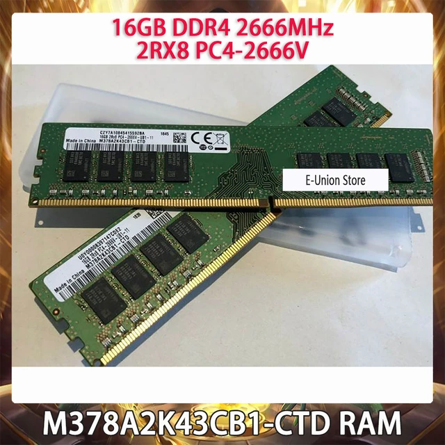 16GB DDR4 2666MHz RAM 2RX8 PC4-2666V For Samsung M378A2K43CB1-CTD Desktop  Memory Works Perfectly Fast Ship High Quality - AliExpress