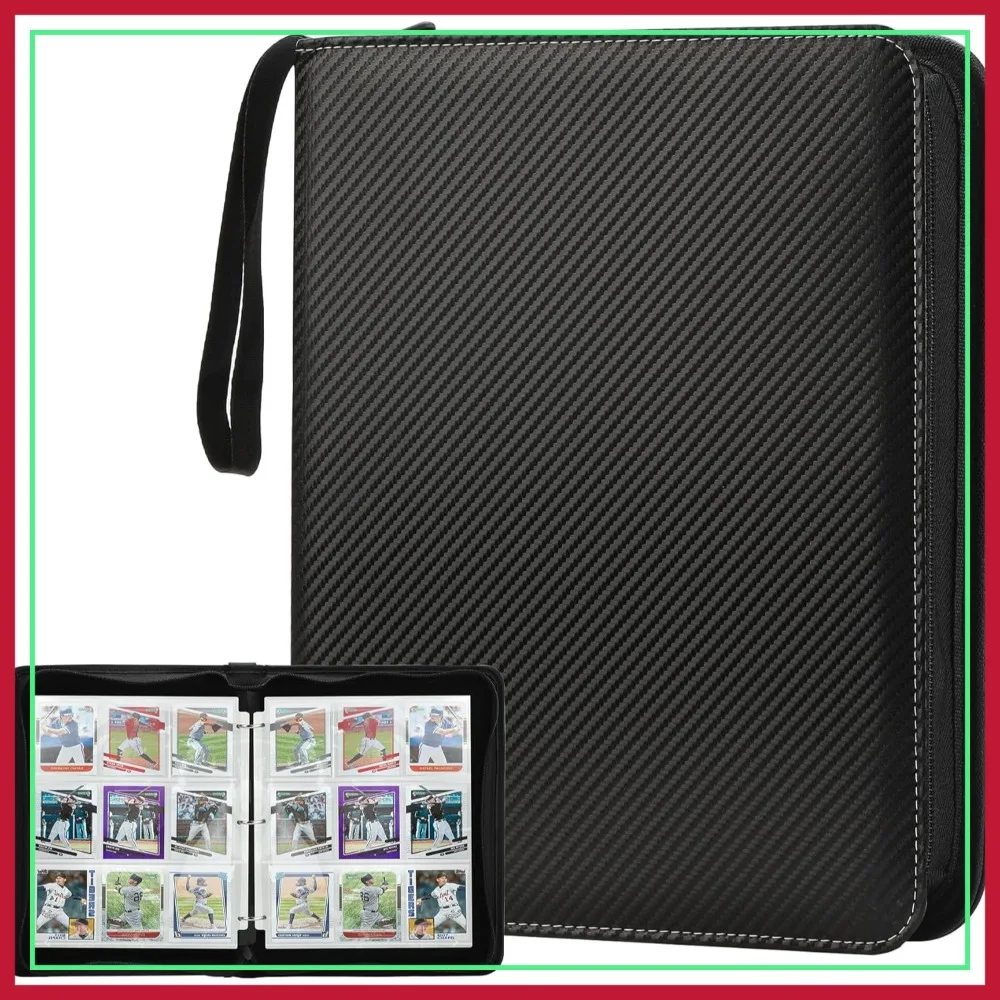 

Premium 720 Double Sided Pocket PU Trading Card Binder for MTG, TCG, Sports Cards