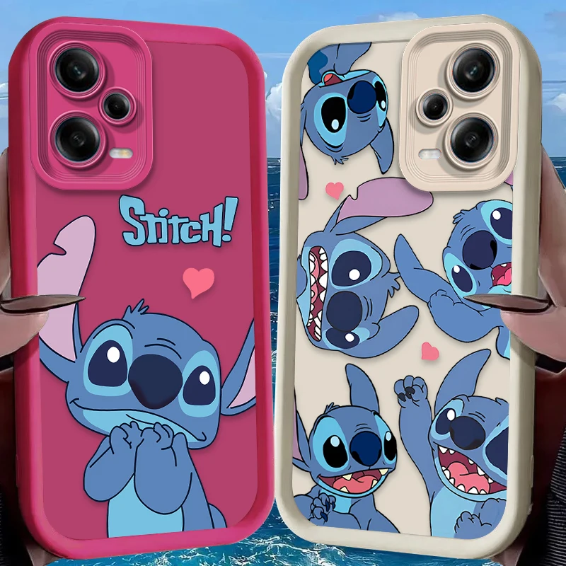 Funda de punto encantadora de moda de Disney para Xiaomi Redmi Note 12 13 14 11 Pro Plus 5G 14S 12S 11S 10S 10 9 Redmi 14C 13C 12C 12 4G