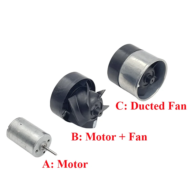 Mini 3-phase Brushless Duct BLDC 12V 22000RPM High Speed Ball Bearing Engine Large air volume CCW Impeller Ducted Fan