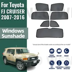 For Toyota FJ CRUISER 2007-2016 Front Windshield Frame Curtain Magnetic Car Sunshade Shield Rear Side Window Sun Shade Visor