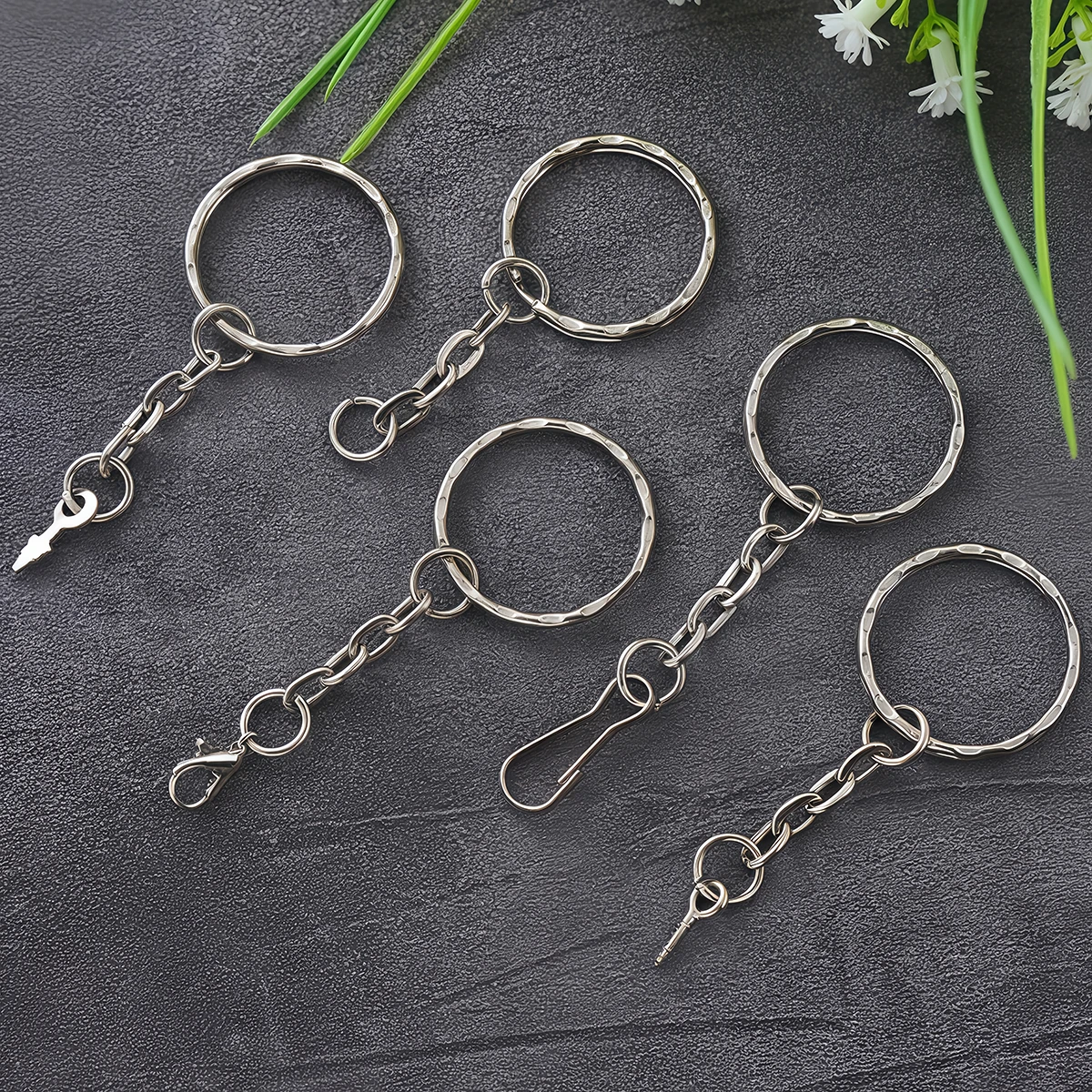10/20 Stück 25mm Metall-Schlüsselanhänger mit Karabinerhaken und Schrauböse für DIY-Schlüsselanhänger, Anhänger, Schmuckherstellung und Zubehör – Detail 5