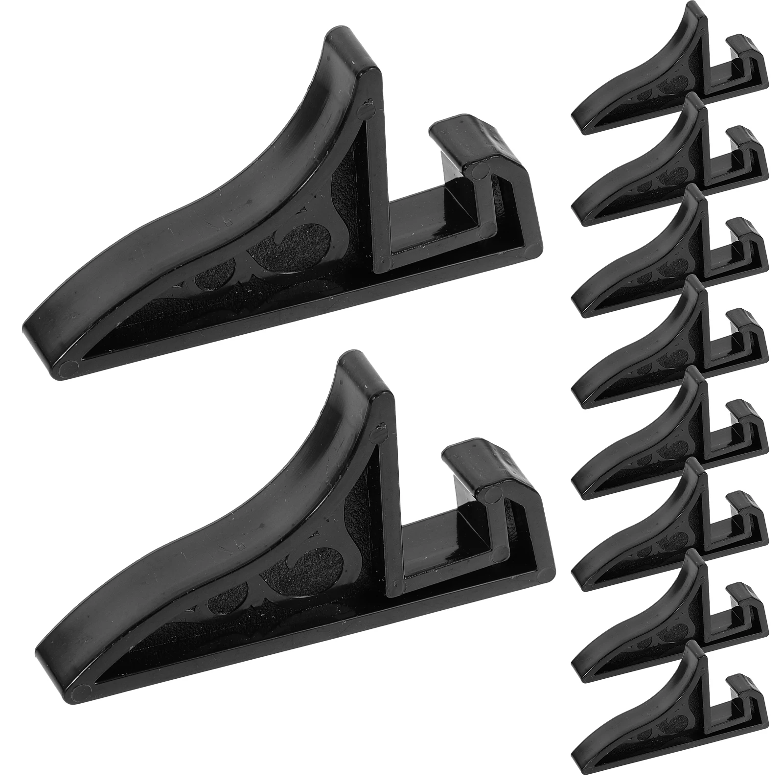 10 Pcs Photo Frame Stand Certificate Display Tables Shelf Non-scratch Easel Picture with Bulk Plastic