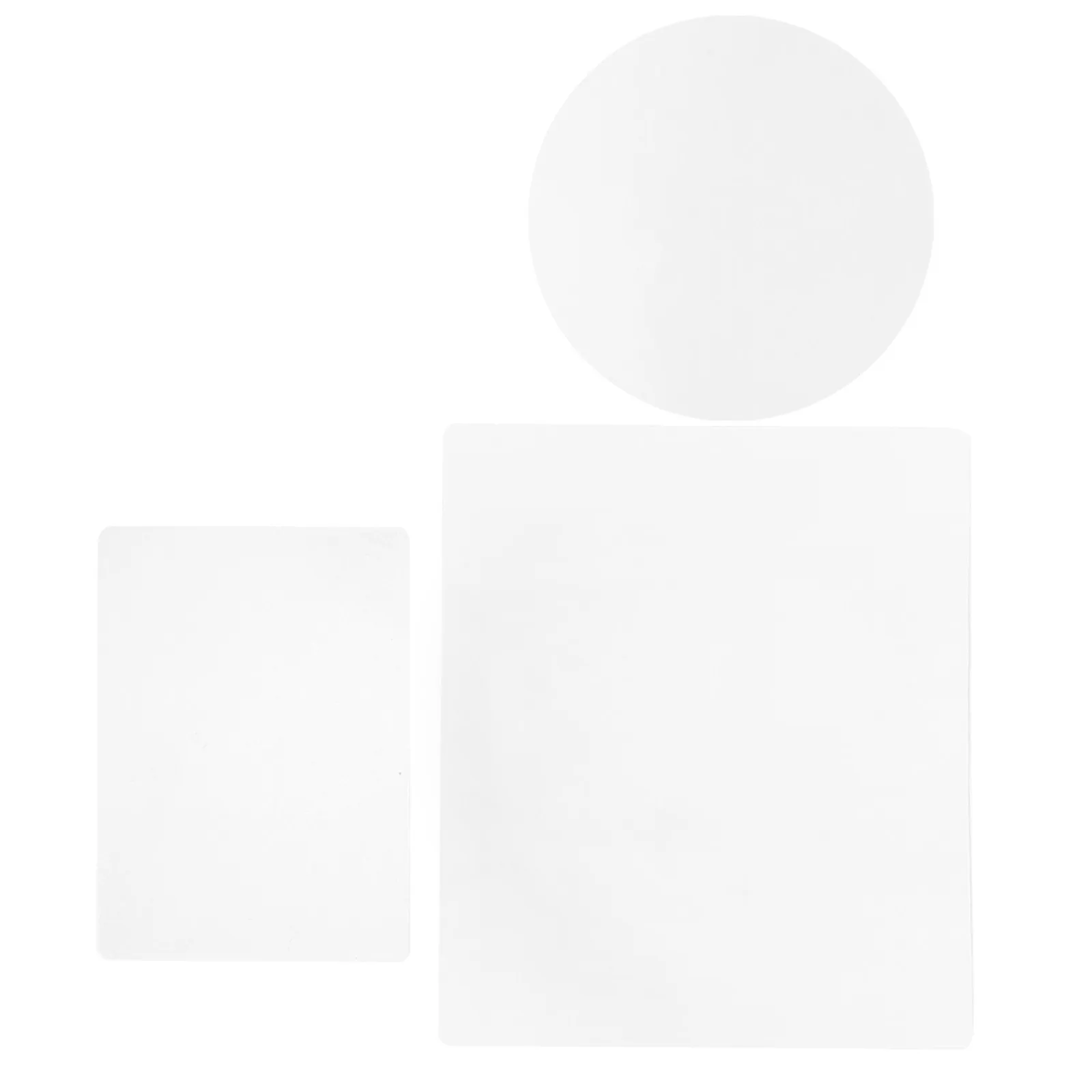3Pcs Clear Gel Plate for Art Printing Transparent Reusable Gel Plate for Crafting Mixed Media Journaling Printmaking