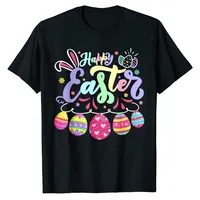 Short Sleeve Blouses Graphic Tee Tops Gnome Bunnies Apparel Happy Easter Bunny Spring Easter Egg Hunt Easter manT-Shirt summer