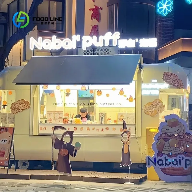 Multi-functional Qingfeng Style Food Truck, Perfect for Ice Cream, Coffee, and Quick Bites Customized