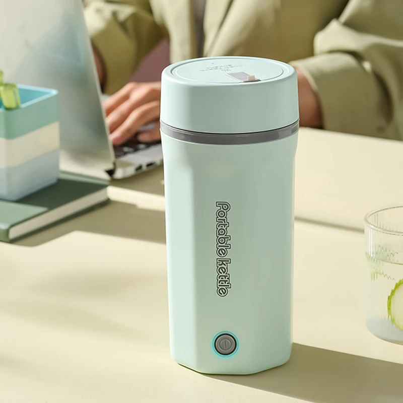 500 مللي غلاية كهربائية صغيرة محمولة من الفولاذ المقاوم للصدأ سخان مياه سريع الغليان للسفر والمنزل وعاء المعكرونة الفورية كوب الماء الساخن