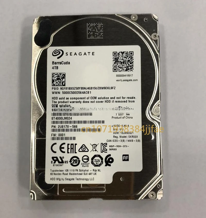 

Disco duro interno para Seagate Barracuda ST4000LM024, 4TB, 2,5 ", SATA, 15mm, HDD