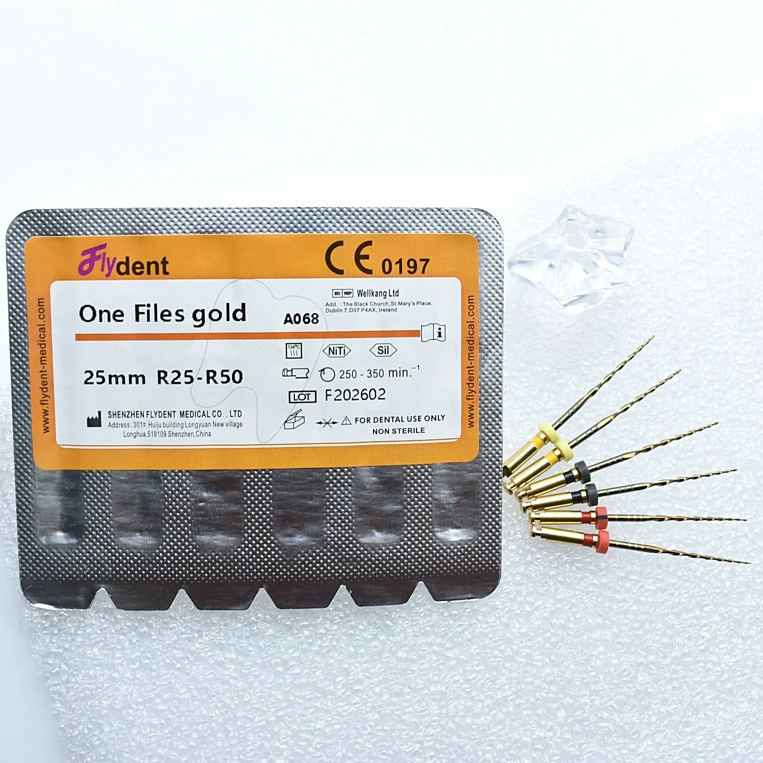 

Dental Reciprocate 25mm One Files gold Dental Files Endodontic Niti Files Use For Root Canal Cleaning Instrument Dentist Tool