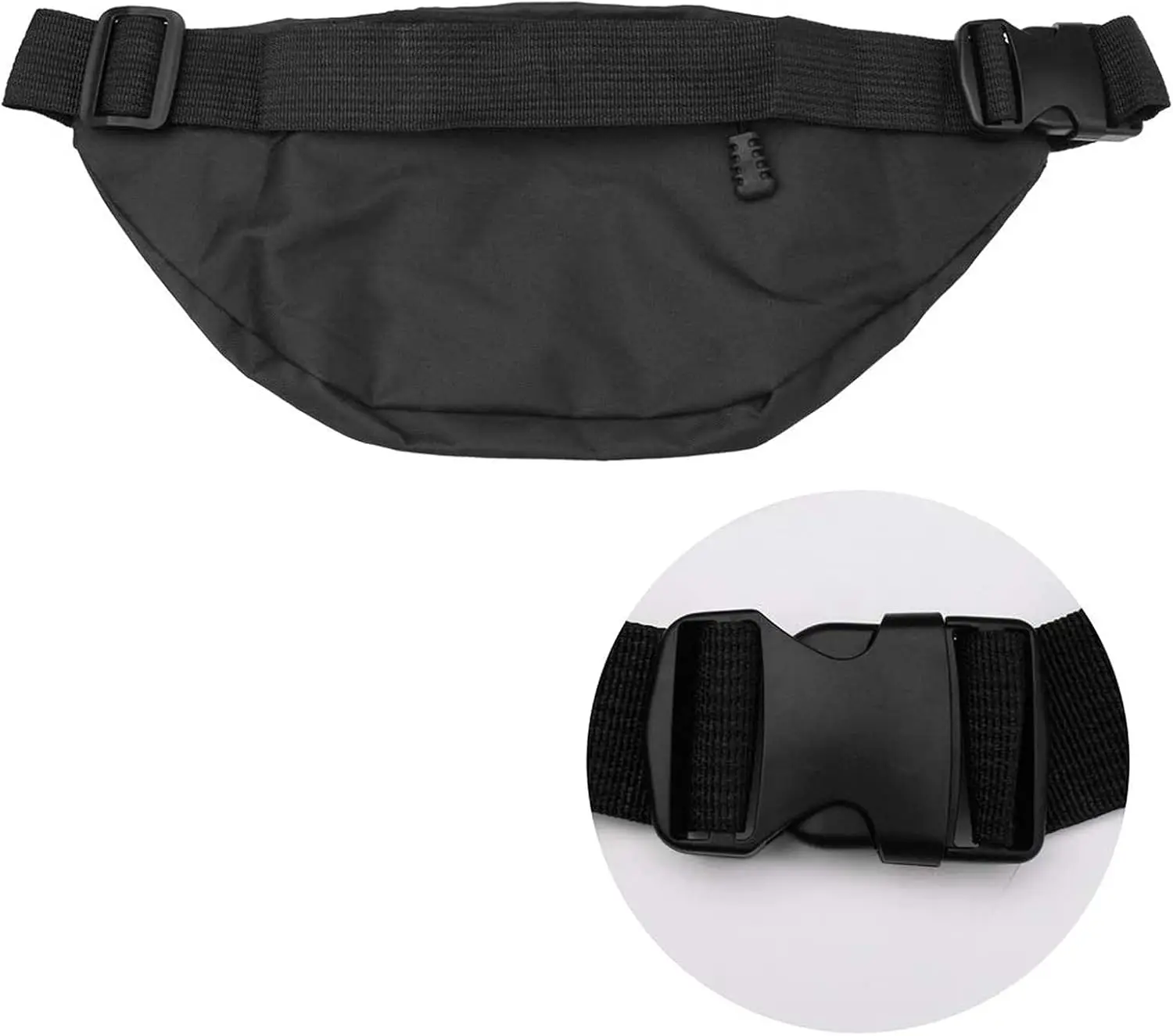 حقيبة خصر للرجال مع 4 حزام قابل للتعديل بسحاب وحقيبة خصر من قماش أكسفورد، حقيبة خصر للجري مقاومة للماء للجنسين لتشغيل ركوب الدراجات