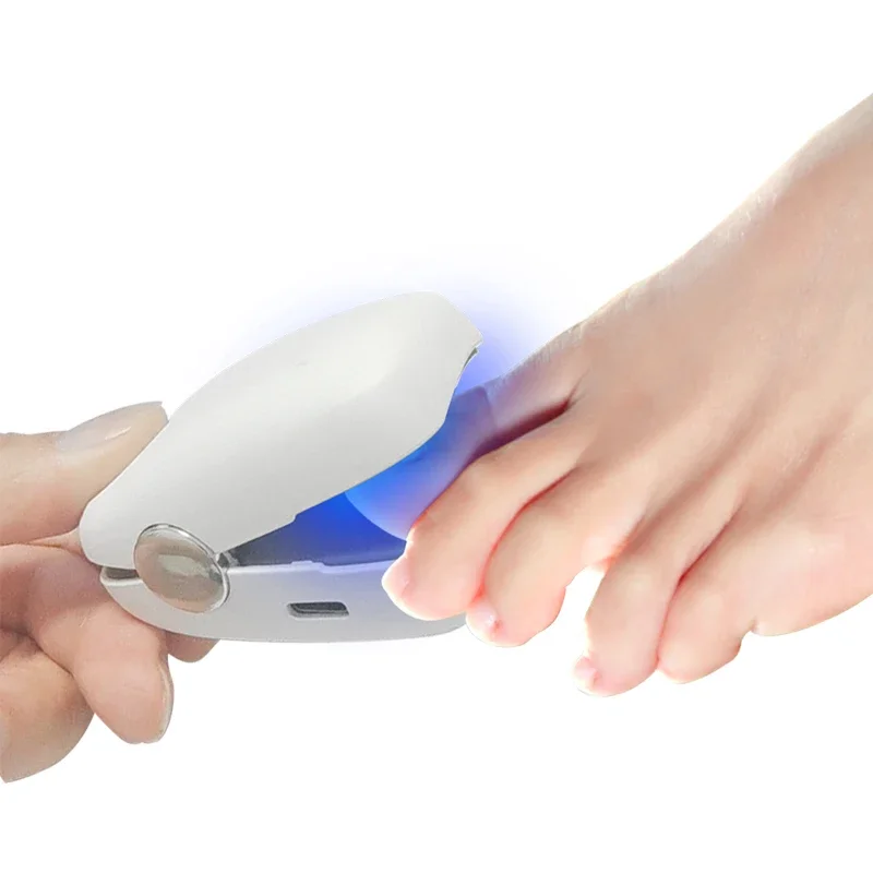 العلاجية إصبع فطار الأظافر أضواء LED زرقاء معدات الأظافر آلة فطريات الأظافر