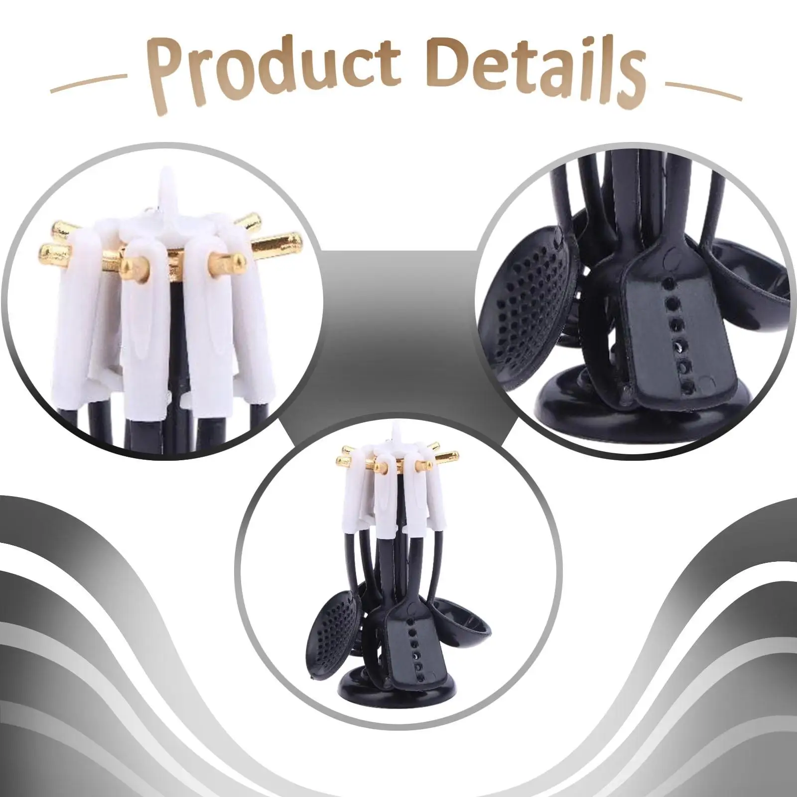 7 قطعة أدوات المطبخ لبيت الدمى قطع عرض المشهد الصغير أدوات المطبخ